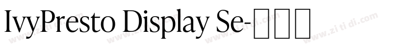IvyPresto Display Se字体转换